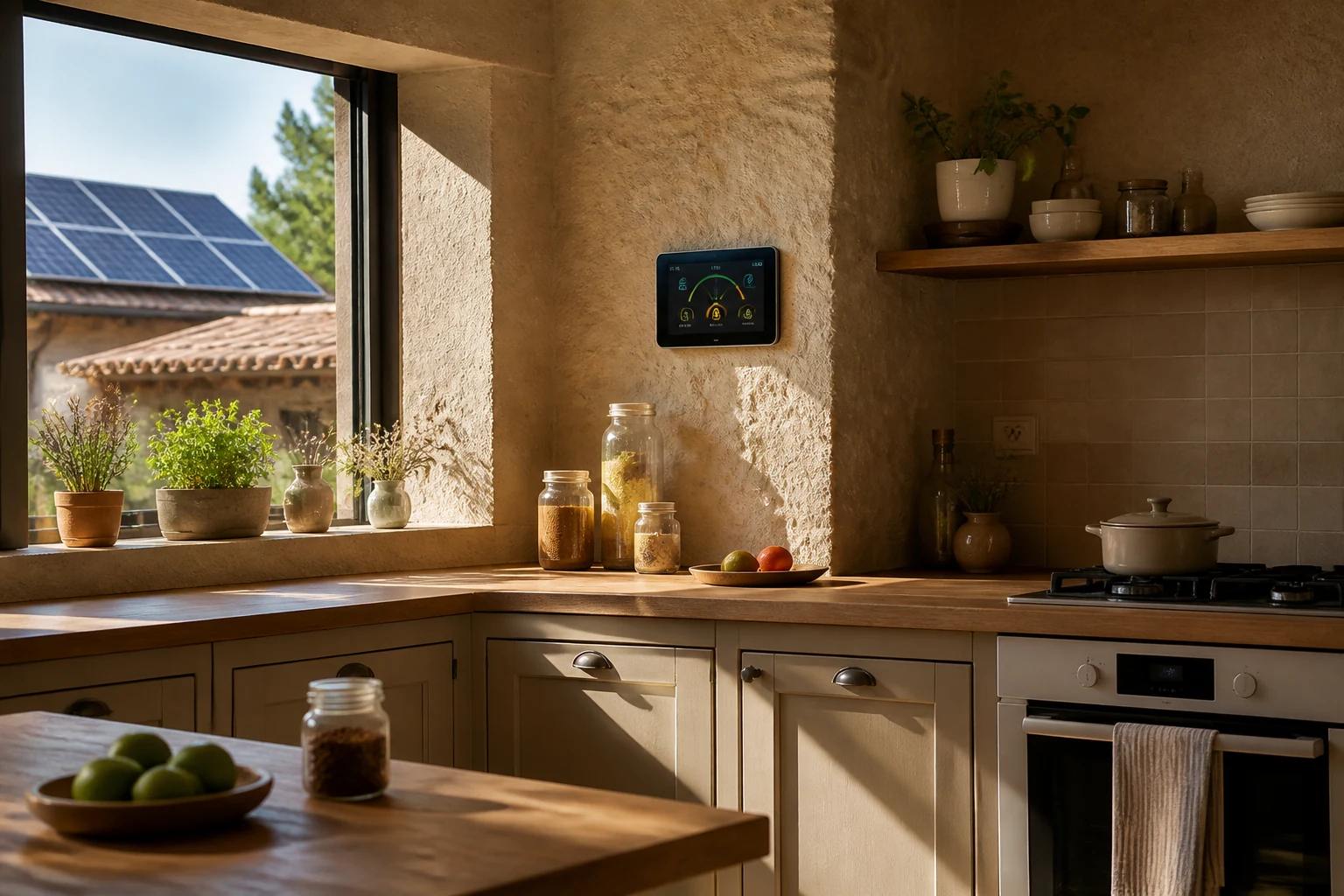 Cuisine gersoise alimentée par une installation photovoltaïque